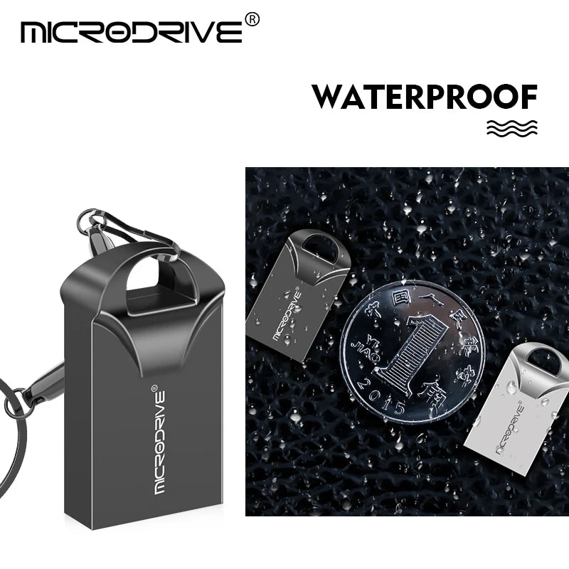 Super Mini clé usb étanche, clé USB 32 go, clé usb 3.0 en métal, clé USB 64 go, clé usb 128 go