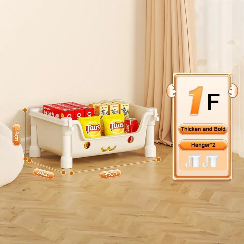 Chariot de rangement pour jouets Étagères et étagères de rangement pour jouets d'enfants Bibliothèque pivotante Chariot mobile pour la maison