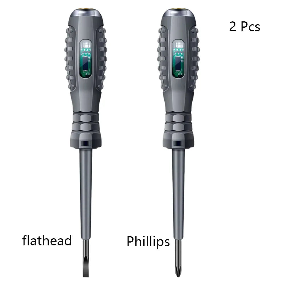 Tournevis de Test d'électricien multifonctionnel, stylo de Test d'induction AC sans contact, testeur de tension 70-600V, lumières d'induction rouges et vertes