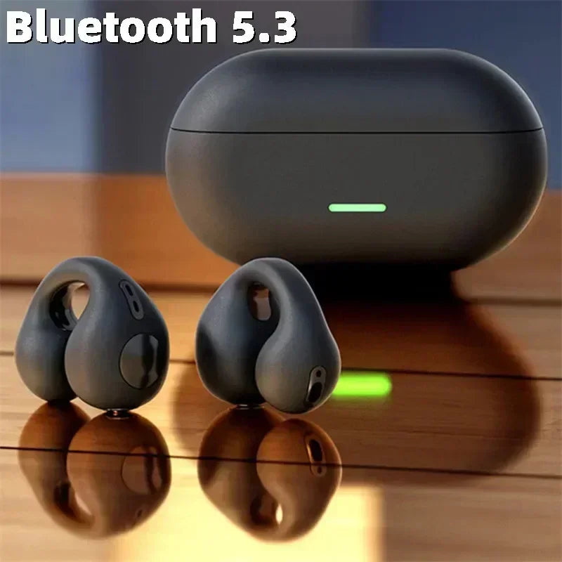 Nouveaux écouteurs sans fil à conduction osseuse T75 d'origine, Bluetooth 5.3, pour le sport, avec un son HiFi et une étanchéité optimale. Casque TWS étanche