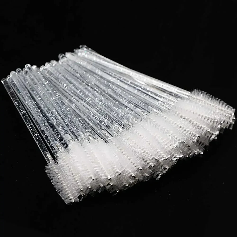 Brosse à cils en cristal jetable, peigne, Extension de cils, baguettes de Mascara, maquillage professionnel, outil de beauté, 50 pièces