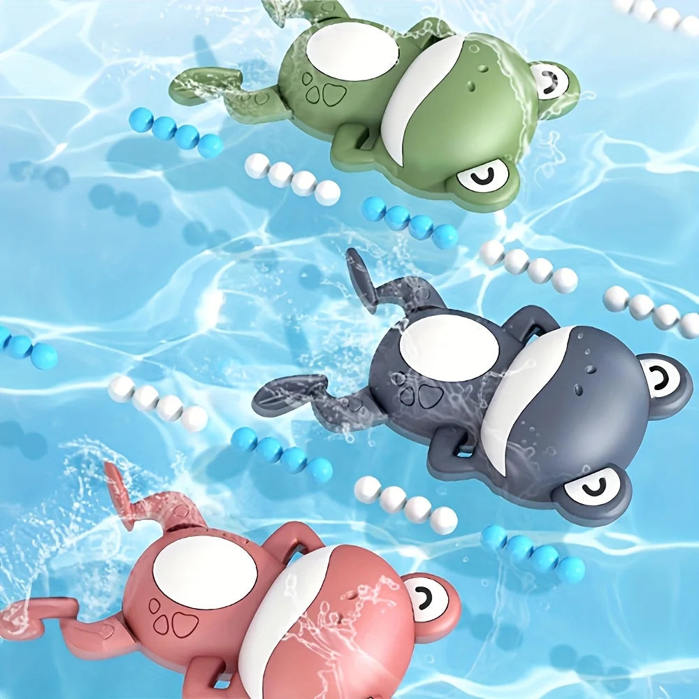 Jouet de bain grenouille-plastique Non toxique, adapté aux jeux d'eau, partenaire idéal de jeu de douche et de piscine, cadeau pour les vacances d'été