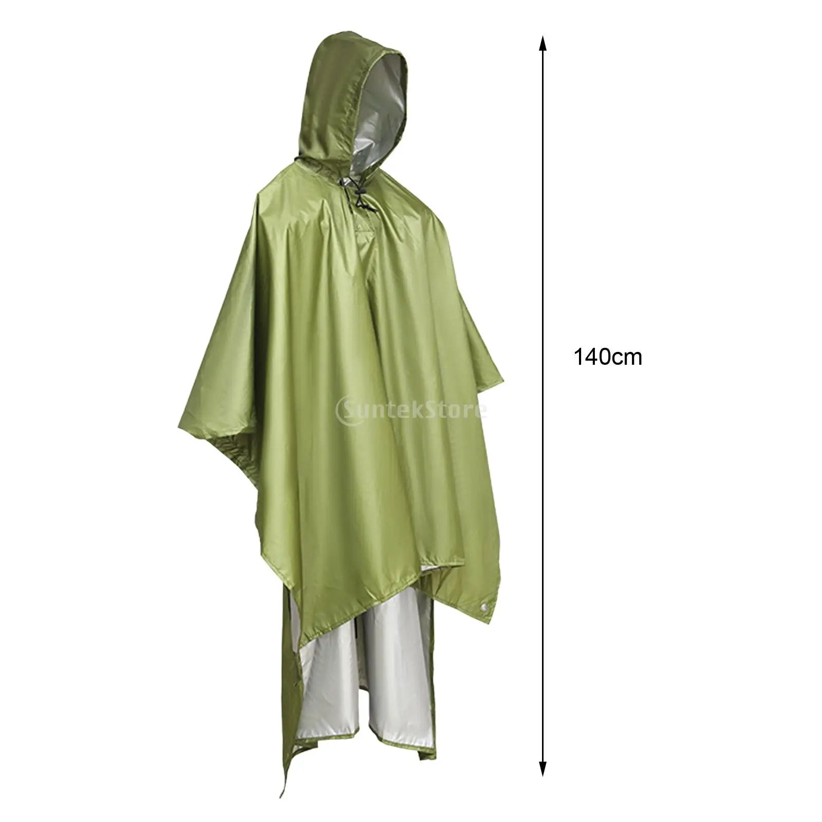 Poncho imperméable réutilisable, bâche légère, abri pour adulte, unisexe, sac à dos multifonctionnel pour la randonnée et les activités de plein air