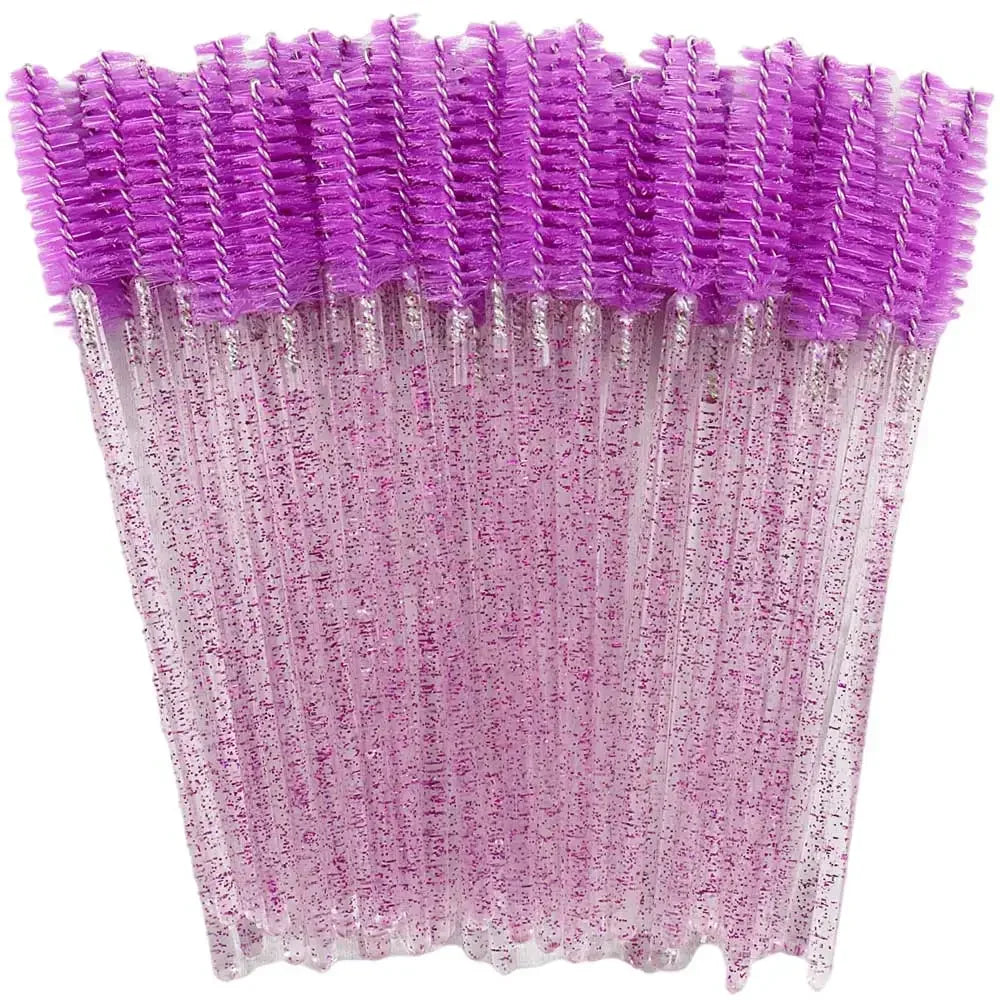 Brosse à cils en cristal jetable, peigne, Extension de cils, baguettes de Mascara, maquillage professionnel, outil de beauté, 50 pièces
