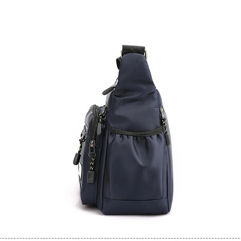 Sac à bandoulière Design Oxford pour hommes, grande capacité, décontracté, multicouche, poche, mode, épaule unique, sacoche de luxe