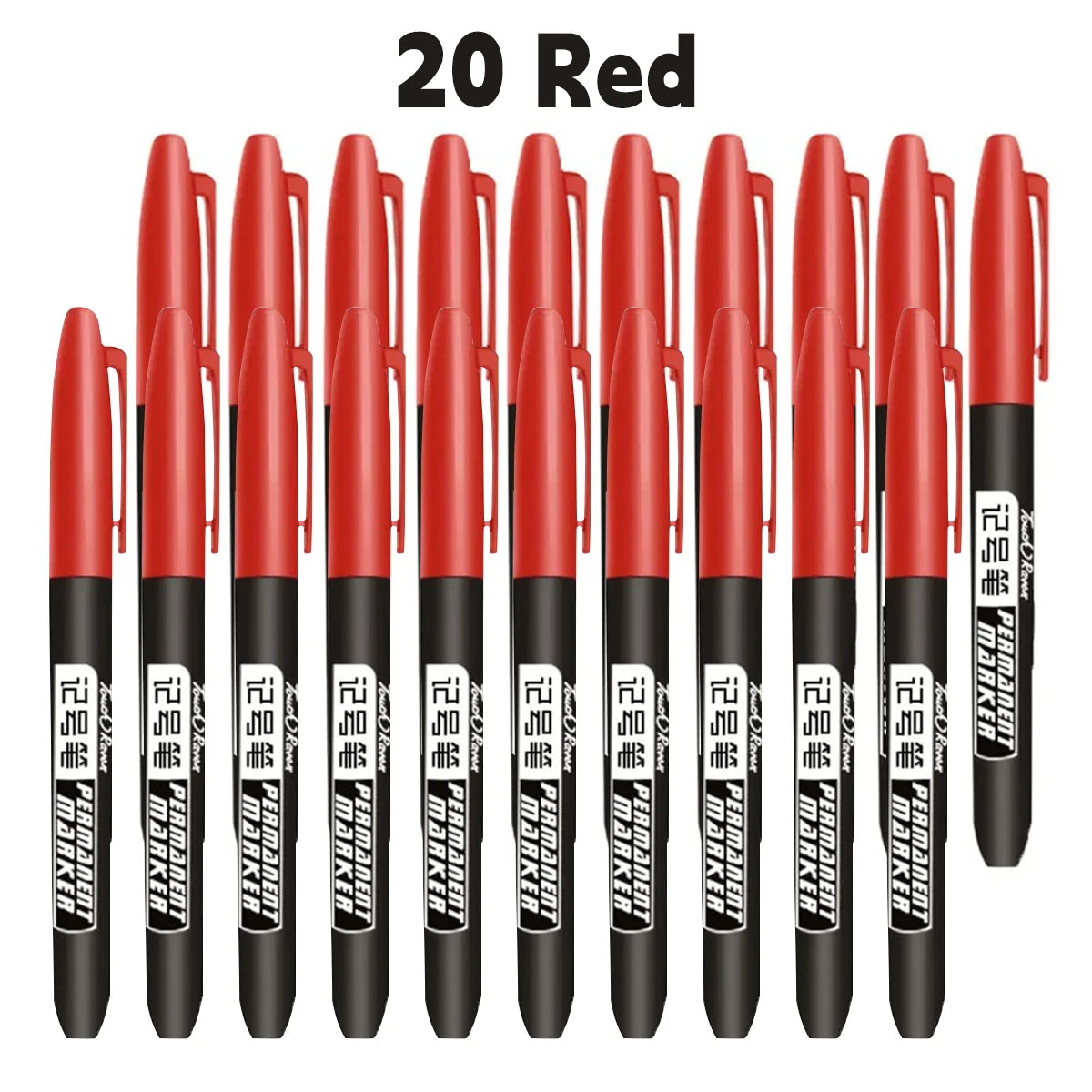 Stylo marqueur Permanent pour dessin Manga, 6 pièces, noir, bleu, rouge, encre étanche, stylos pour croquis, papeterie fournitures scolaires d'art