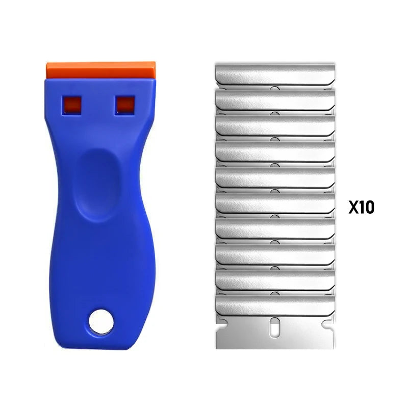 Car Sticker Remover Multipurpose Plastic Small Paint Automotive Glue Removal Tool Household Glass Cleaning Scraper Set