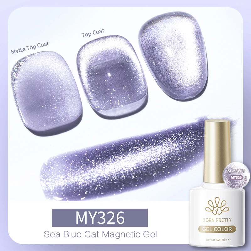 Vernis à ongles magnétique gel BORN PRETTY 10 ml Argent Clair de Couleur Chat - Accessoires pour les ongles - Vernis semi-permanent pour ongles d'automne et d'hiver