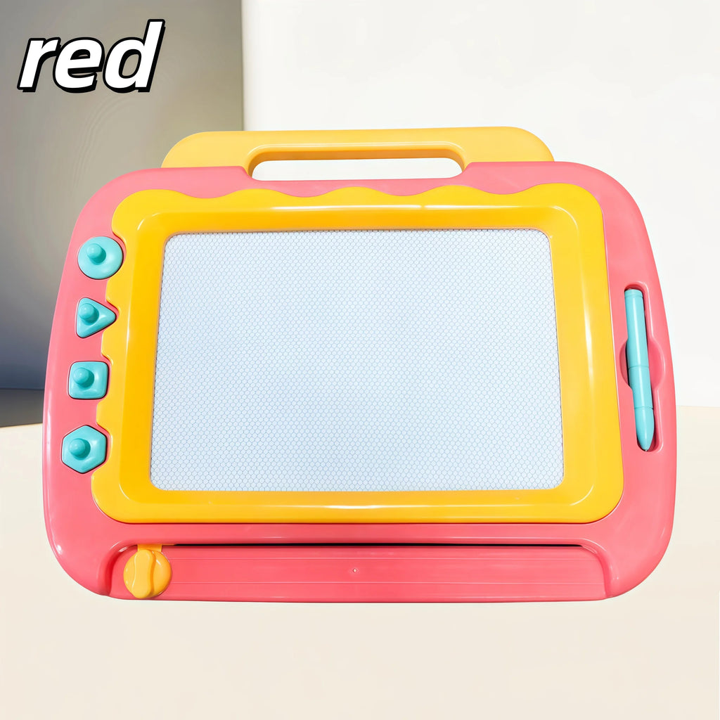Tableau magnétique pour bébé aux couleurs vives, très grand jouet pour enfants, tableau à dessin et à écrire effaçable à sec, avec ventouse magnétique pour l'éveil des tout-petits