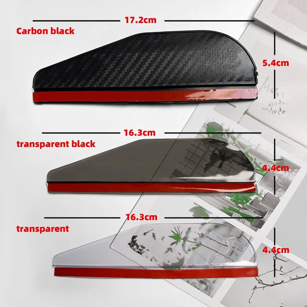 2 pièces rétroviseur de voiture pluie sourcil en Fiber de carbone pare-soleil ombre couverture protecteur Vision claire pour pluie voiture miroir accessoires