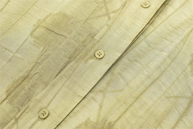 Ensemble Jacquard pour femmes, chemise ample, pantalon décontracté, Chic, imprimé, nouvelle mode printemps 2024