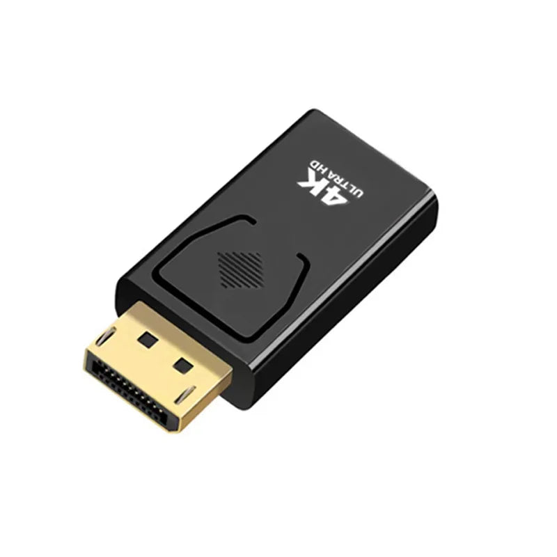 DisplayPort to HDMI-Compatible Adapter 4K/1080P DP to HDMI Adapter Male to Female Video Audio Converter For PC Laptop Projector