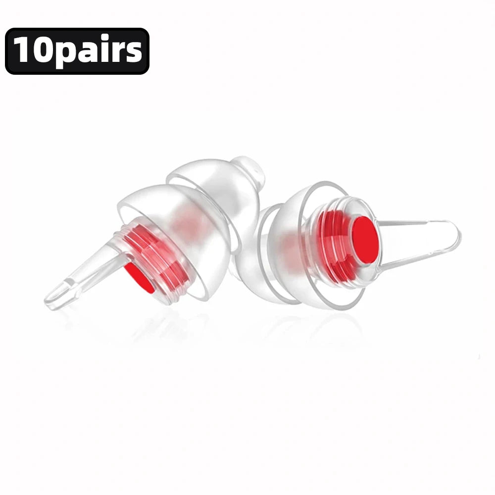 HUAK 2 ensembles de bouchons d'oreilles pour moto – Silicone haute fidélité réutilisables, étanche IPX8 pour la natation et les voyages