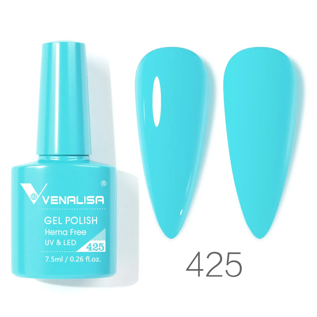 Vernis à ongles gel Venalisa 7,5 ml SANS HEMA, semi-permanent, UV/LED, couvrance totale, texture ultra-douce, manucure sublime