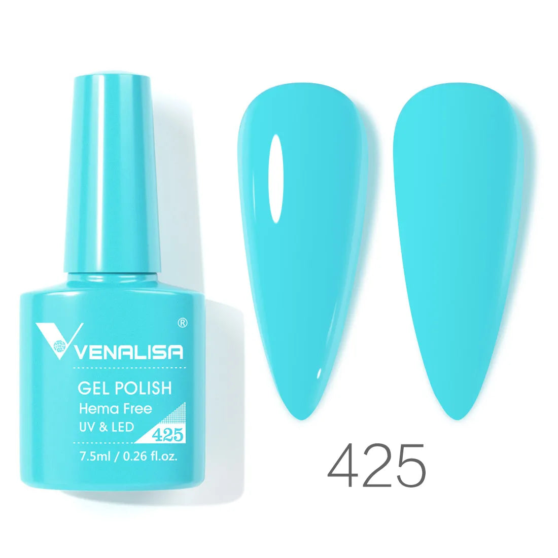 Vernis à ongles gel Venalisa 7,5 ml SANS HEMA, semi-permanent, UV/LED, couvrance totale, texture ultra-douce, manucure sublime