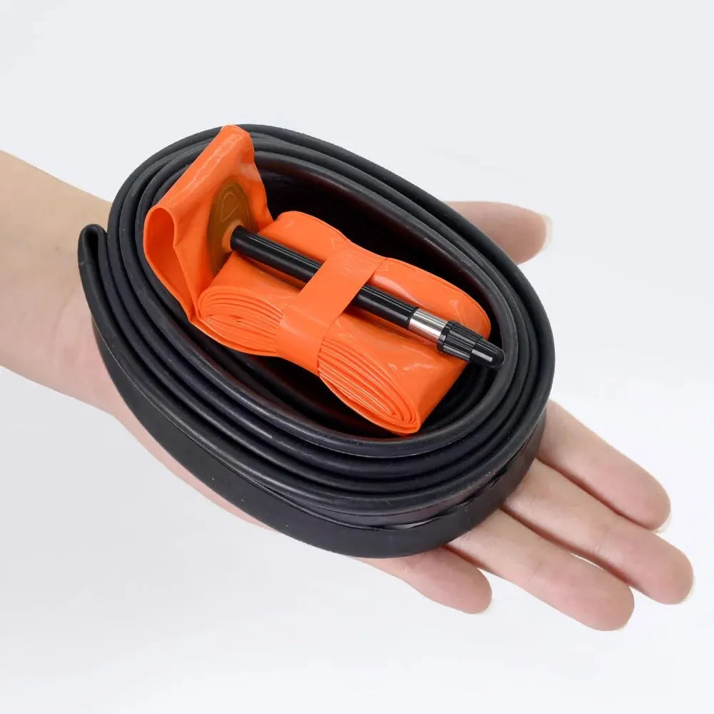 ThinkRider Lot de 2 chambres à air ultralégères 28 g pour vélo de route, 700 x 18, 25/28 pouces, en TPU, longueur 65 mm, valve française