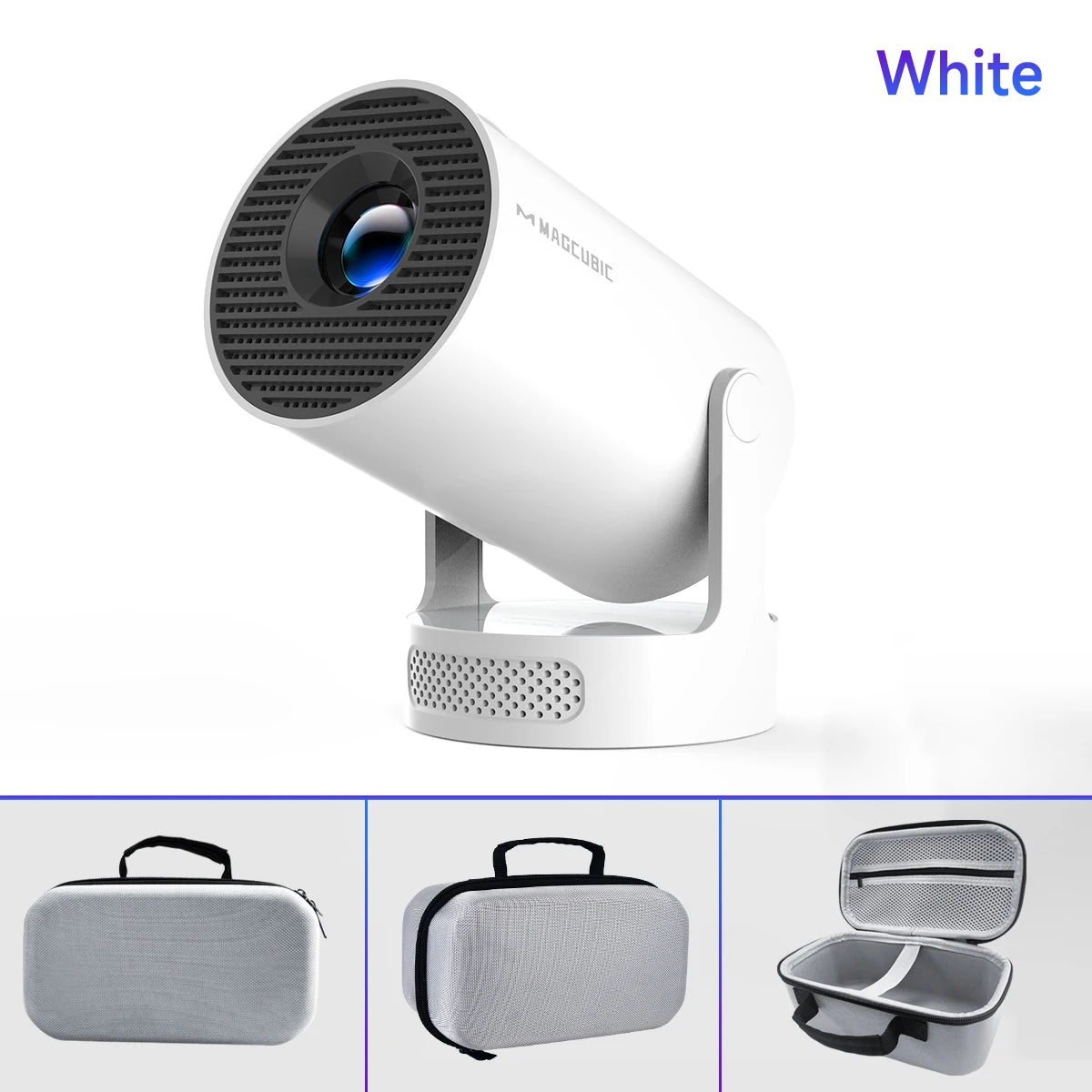 Magcubic 8K HY300 Pro + Projector Built in 5W Speaker 1280*720P Android 14 8000 Lumens Wifi6 BT5.4 Outdoor Portable Projector