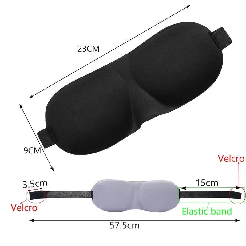 Masque pour les yeux de sommeil 3D, aide au repos de voyage, Patch de couverture pour les yeux, masque de sommeil doux, bandeau pour les yeux, masseur relaxant