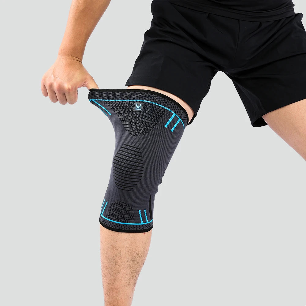 Genouillère professionnelle de Compression, manchon de genou antidérapant en Silicone, genouillère pour douleur au genou, déchirure du ménisque