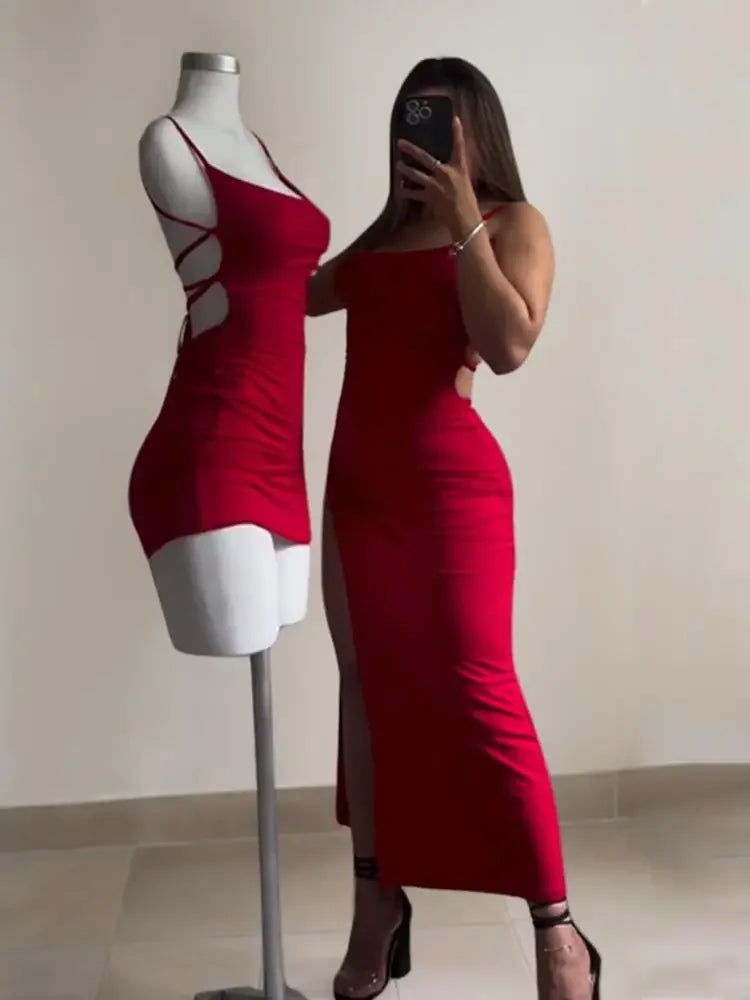 Robe d'été explosive 2025, ultra-sensible, dos nu, style Spice Girl, robe taille basse