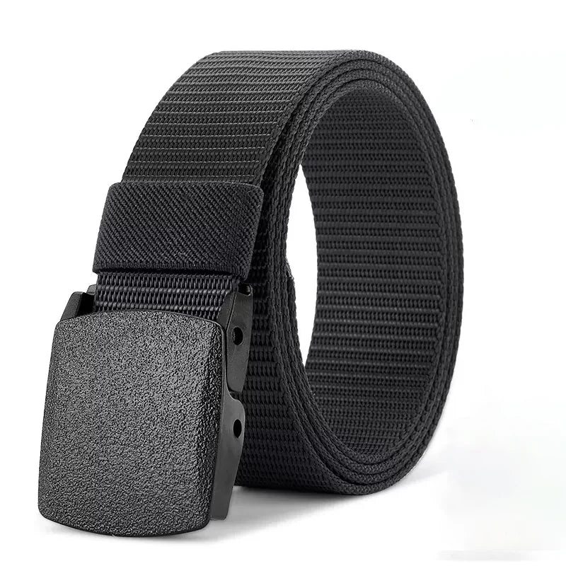 Ceinture pour hommes en plein air décontracté toile ceinture métal gratuit formation Nylon ceinture tactique avec pantalon jean ceinture sport ceintures pour hommes femmes