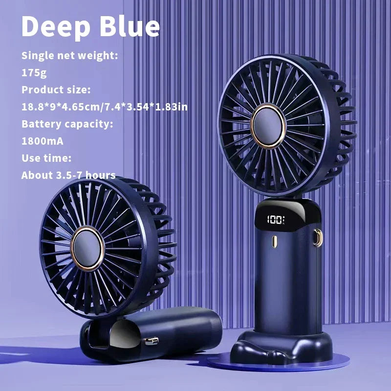 2026 New Model Noise Free Rechargeable Mini Fan for Silent Cooling Experience Lightweight Portable Mini Pocket Fan White Fan