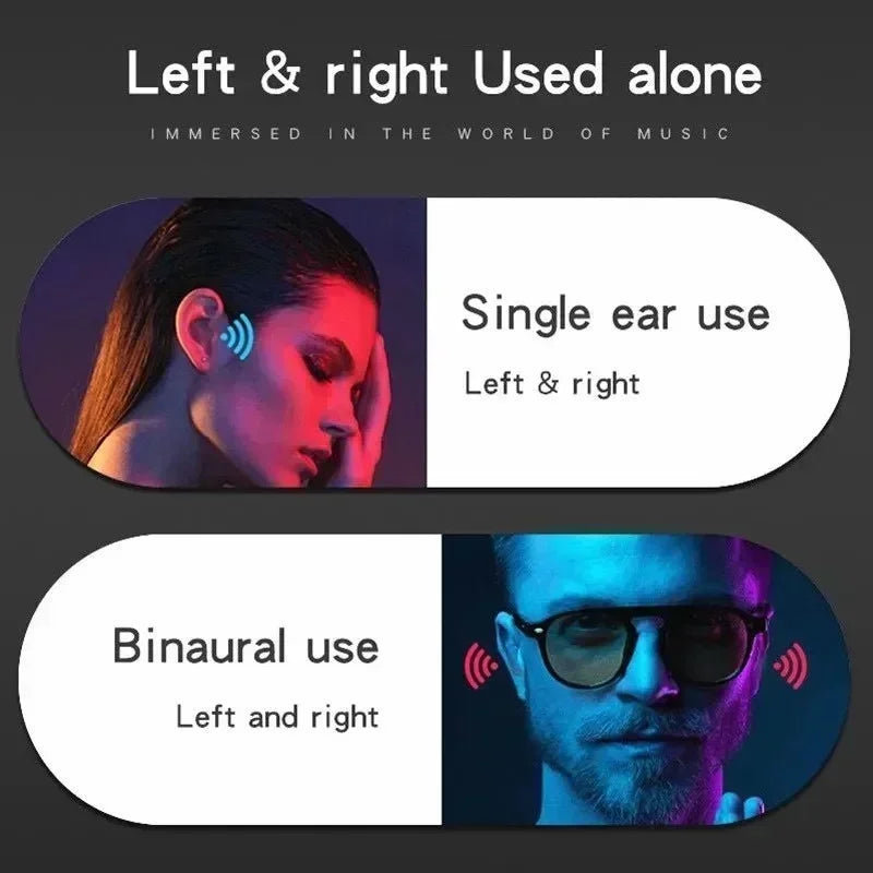 Nouveaux écouteurs sans fil à conduction osseuse T75 d'origine, Bluetooth 5.3, pour le sport, avec un son HiFi et une étanchéité optimale. Casque TWS étanche.