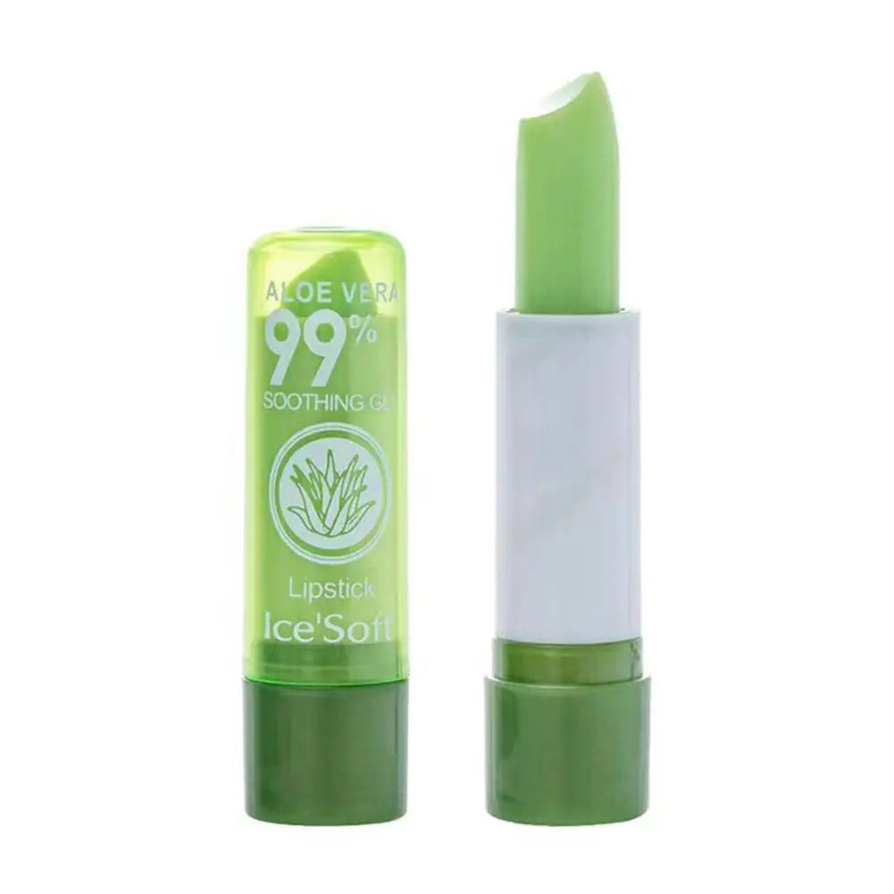Baume à lèvres hydratant à l'aloe vera, baume à lèvres naturel, rouge à lèvres thermosensible, longue tenue, soin des lèvres, maquillage, 1 pièce