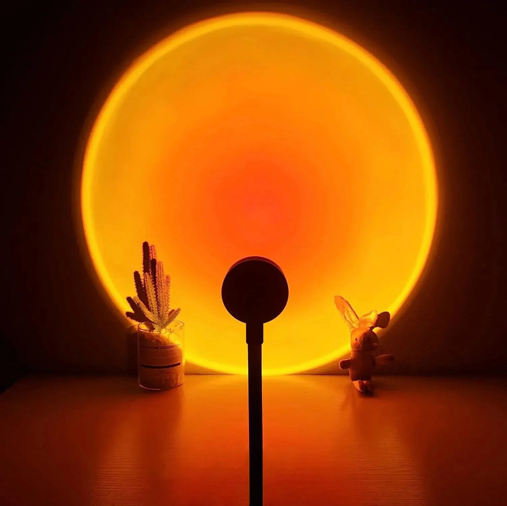 LED Sunset Lamp Nightlights USB Projector Birthday Party Decoration Mood Lights For Bedroom Living Room Wall Photography