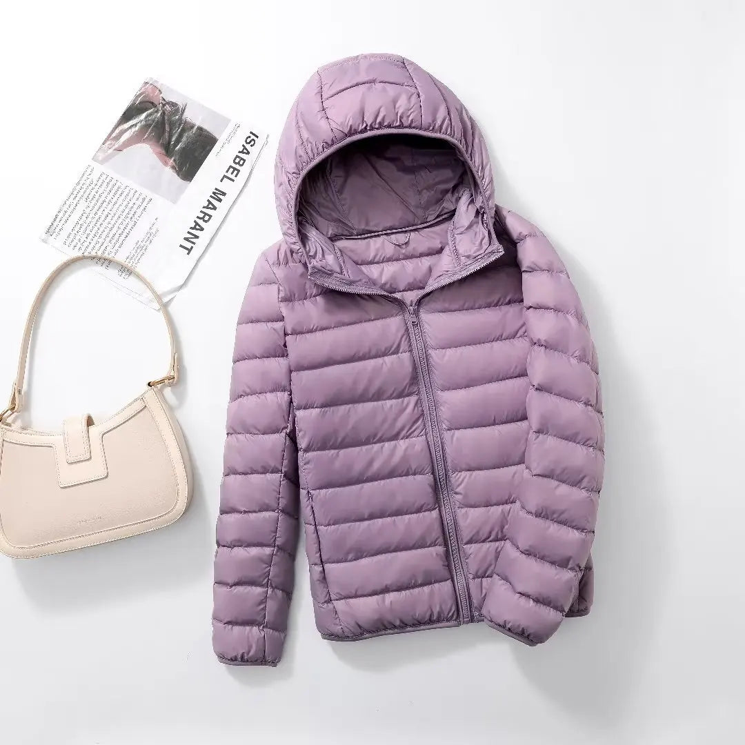Veste bouffante à capuche pour femme, 15 couleurs, grande taille 5XL 6XL 7XL, nouvelle collection printemps-automne 2025, Ultra légère, emballable