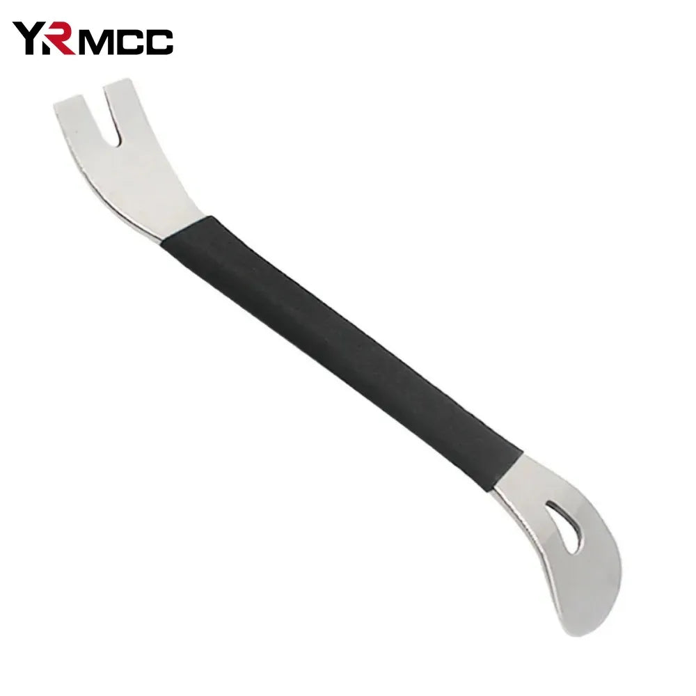Outil de dépose de garniture de voiture en acier inoxydable, outils durables de retrait de garniture à deux extrémités, niveau de levier, panneau de porte de voiture, pilote de fixation de Terminal Audio