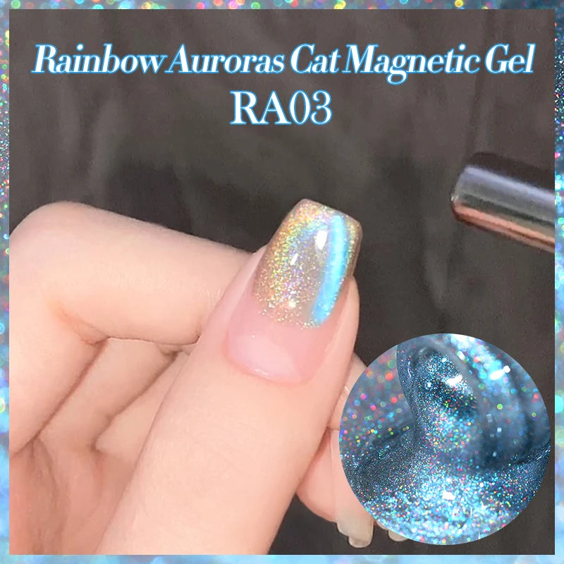 Vernis à ongles magnétique gel BORN PRETTY 10 ml Argent Clair de Couleur Chat - Accessoires pour les ongles - Vernis semi-permanent pour ongles d'automne et d'hiver