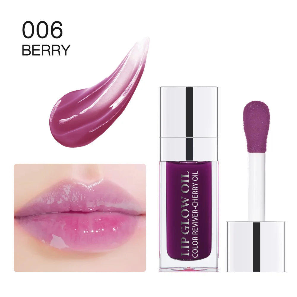 Baume à Lèvres Hydratant Huile à Lèvres Originale Gloss Soin des Lèvres Bienfait pour Lèvres Repulpantes Exfoliant Rose Huile Brillant Repulpante