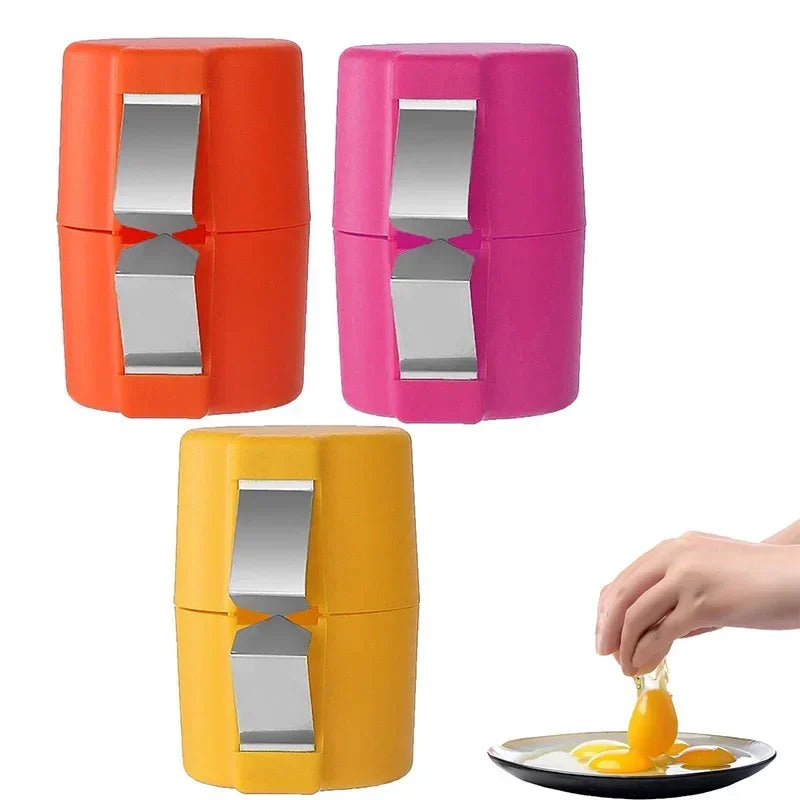 Nouvel ouvre-coquille d'œuf, séparateur de coquille d'œuf à pression, ouvre-œuf Portable, coquille d'œuf de cuisine, broyeur domestique, 1/3 pièces