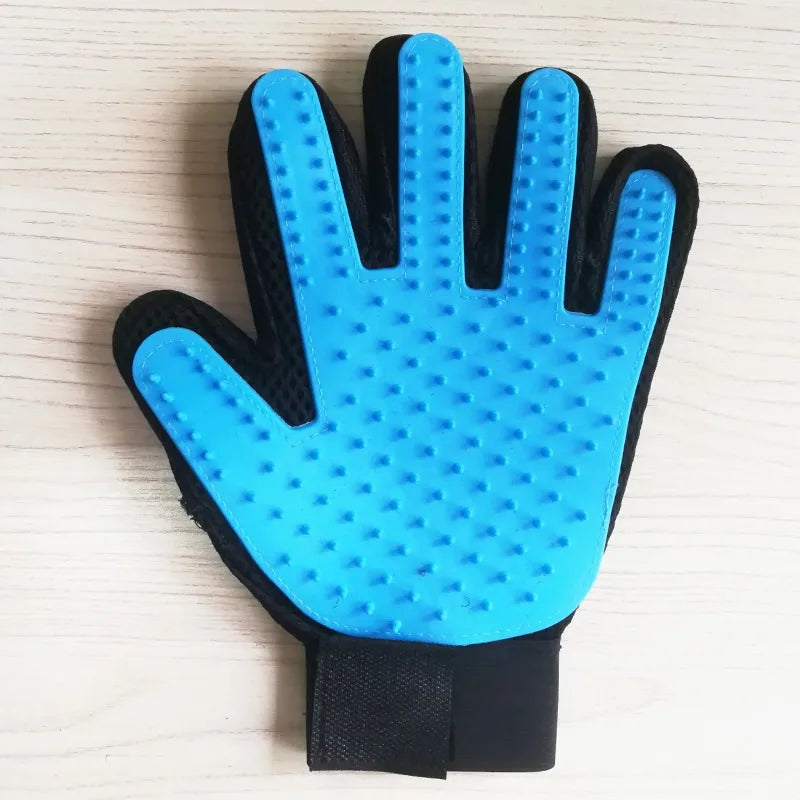 Pet Glove Cat Grooming Glove Cat Hair Deshedding Brush Gloves Dog Comb for Cats Bath Hair Remover Clean Massage Brush For Animal