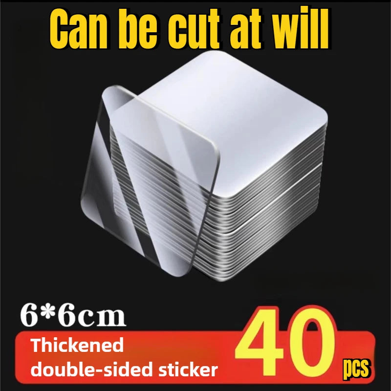 Transparent double-sided adhesive tape, strong double-sided adhesive tape, waterproof wall stickers suitable for bathrooms