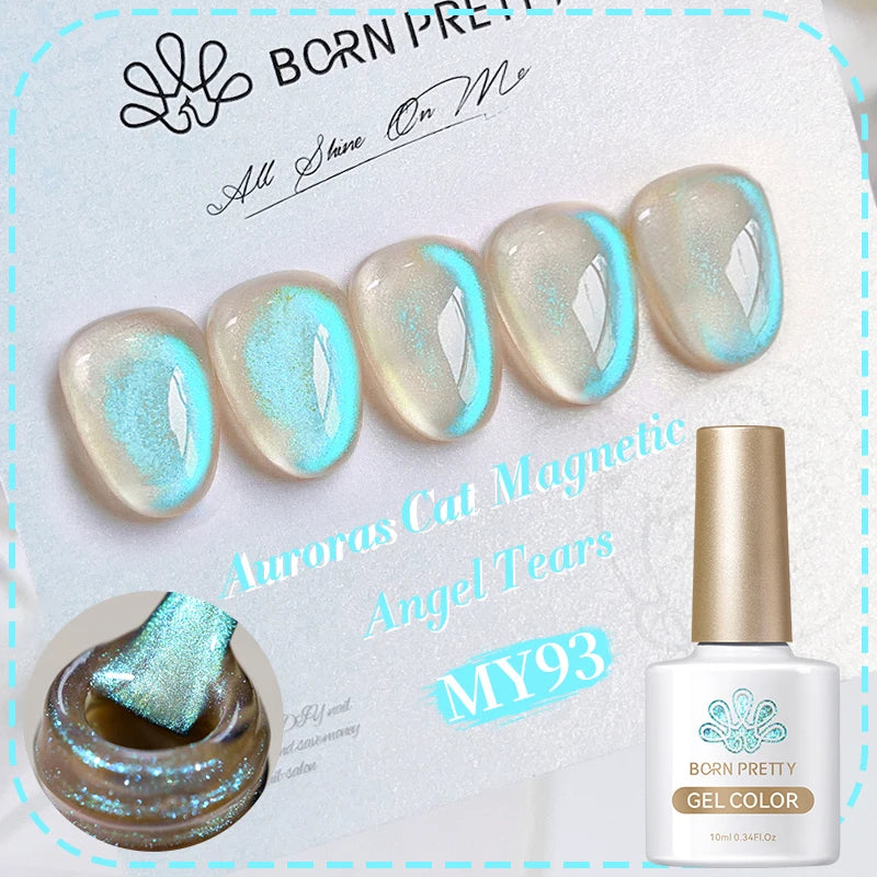Vernis à ongles magnétique gel BORN PRETTY 10 ml Argent Clair de Couleur Chat - Accessoires pour les ongles - Vernis semi-permanent pour ongles d'automne et d'hiver