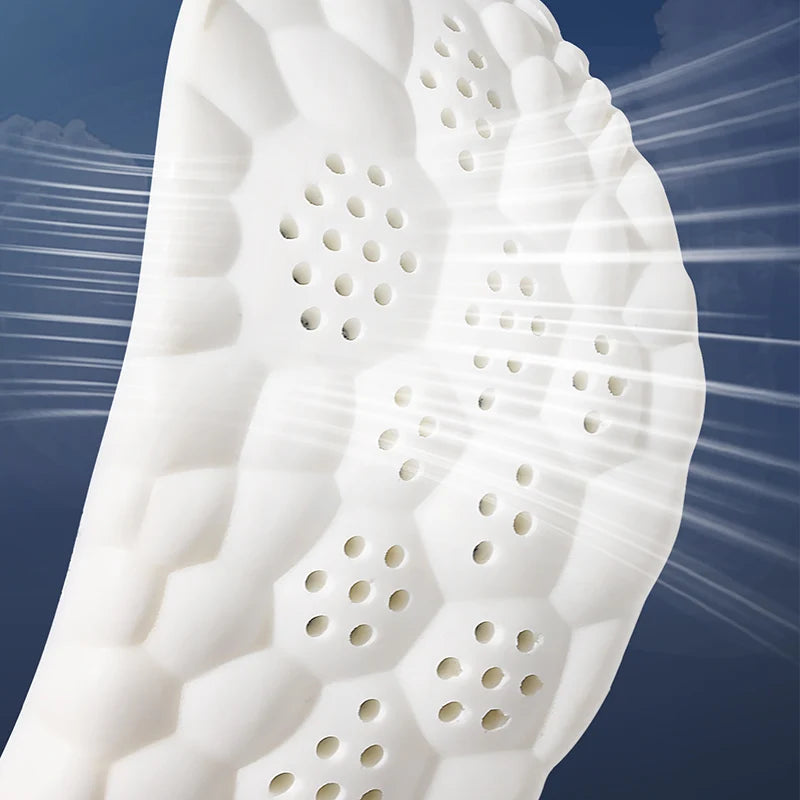 Semelles intérieures de Sport en Latex, 1/2/4 paires, coussinets de chaussures souples à haute élasticité, orthèses respirantes, coussin d'absorption des chocs, Support d'arc