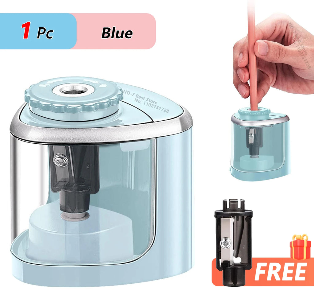TENWIN – taille-crayon électrique automatique et Portable, adapté aux crayons de 6 à 8mm, pour étudiants, papeterie scolaire