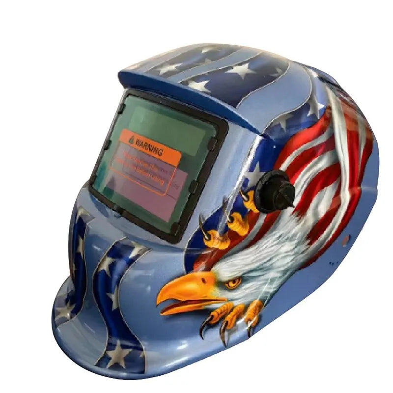 AIRAJ casque de soudage masque de soudage à obscurcissement automatique pour Machine à souder à l'arc TIG MIG grande vue couleur vraie DIN9-13 Vision 93*42MM