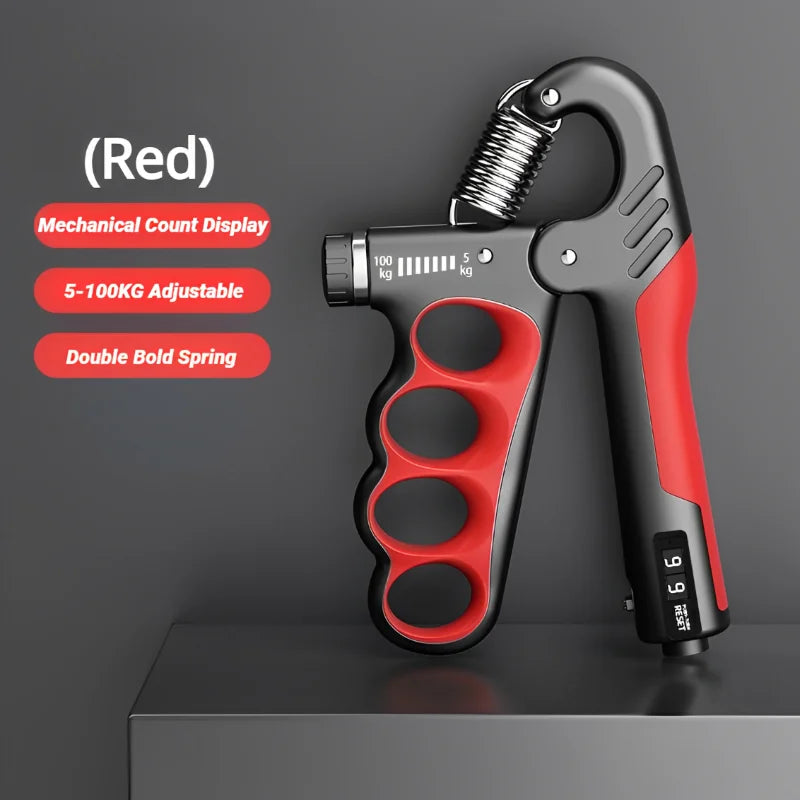 5-100KG Electronic Counting Adjustable Grip For Rehabilitation Hand Muscle Strength Gym Wrist Strengthener Recovery Fitness