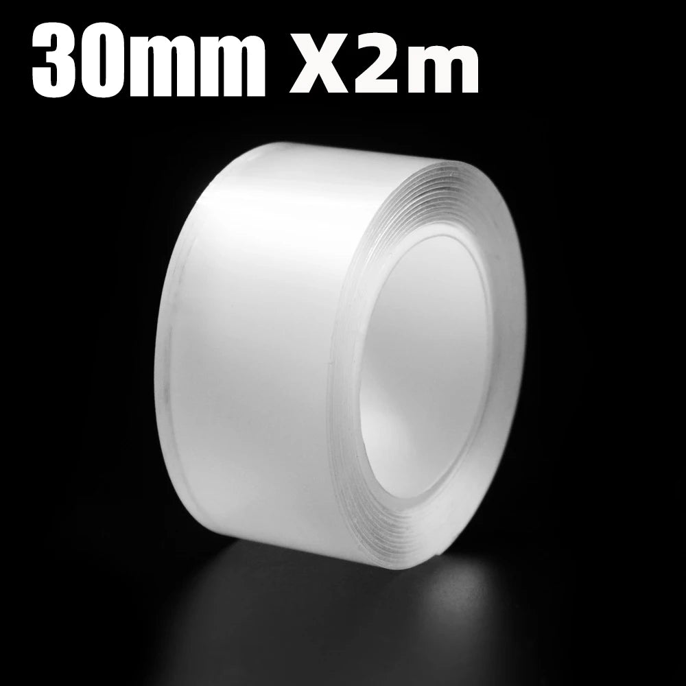 SEAMETAL – ruban adhésif Double face Super résistant, lavable, réutilisable, Transparent, sans Trace, autocollant pour voiture, maison, bureau