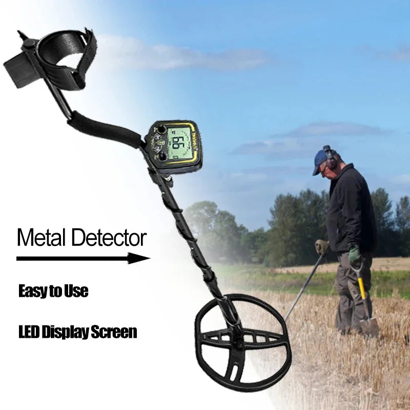 Détecteur de métaux numérique LCD TX-850 pour la recherche professionnelle de métaux souterrains, la prospection d'or et la chasse au trésor.