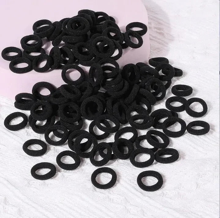 100/300/500 Pcs Girls Colorful Elastic Hair Bands Ponytail Hold Hair Tie Rubber Bands Scrunchie Hair Accessories Bands for Girls