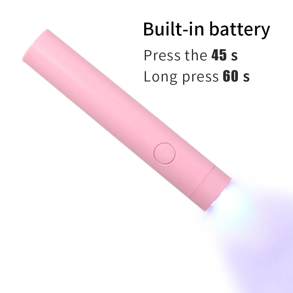 LINMANDA Rechargeable Mini UV LED Nail Lamp Handheld Nail Drying Lamp  For Curing All Gel Polish Nail Dryer Machine UV Light
