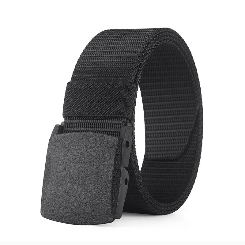 Ceinture pour hommes en plein air décontracté toile ceinture métal gratuit formation Nylon ceinture tactique avec pantalon jean ceinture sport ceintures pour hommes femmes