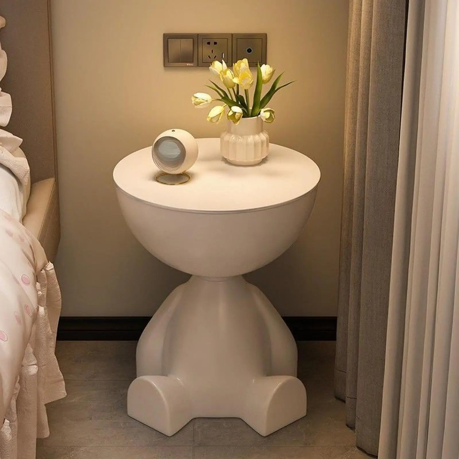 Table d'appoint créative, table de chevet plate, étagère latérale pour canapé, chambre, balcon, mini-table mobile, petite table pour appartement, thé