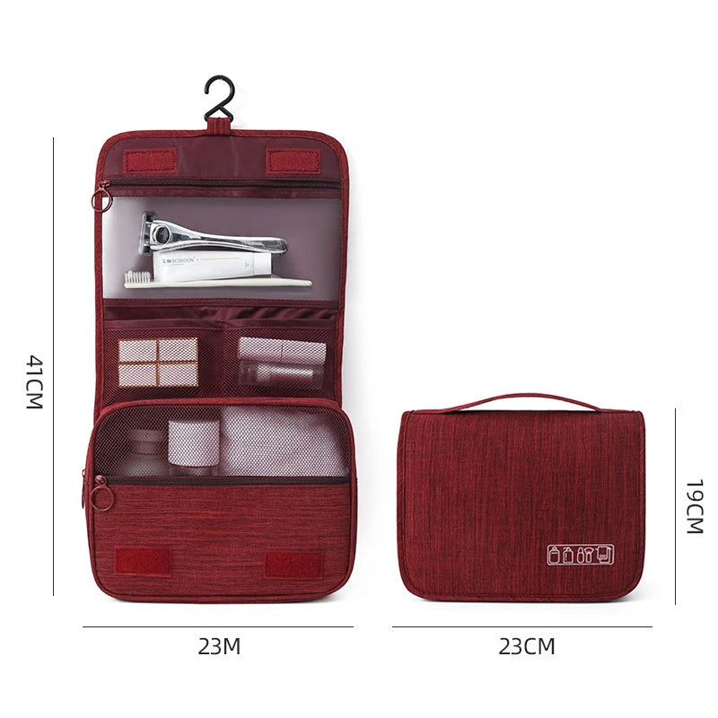 Sac de rangement de fournitures de lavage de grande capacité, sac à main de rangement de voyage multifonction, sac de maquillage Portable, sacs suspendus imperméables