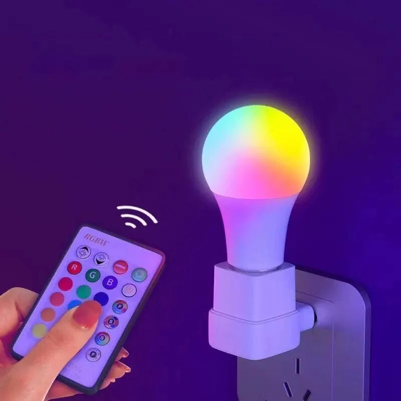 Ampoule LED multicolore RGB E27 16 couleurs, 220V, éclairage domestique, variable, 24 touches, télécommande, lampe intelligente, lumière d'ambiance