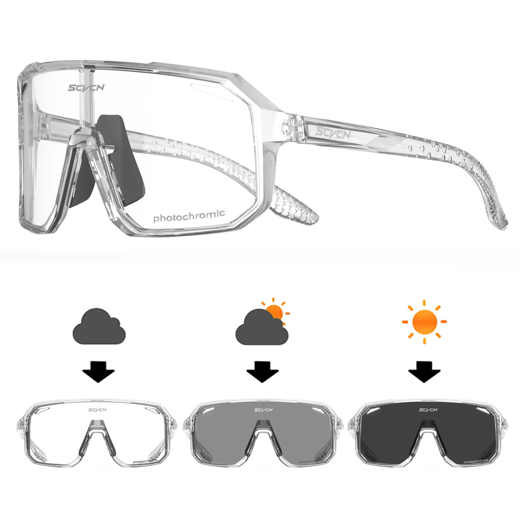 SCVCN nouvelles lunettes de cyclisme en plein air vélo lunettes de soleil hommes UV400 lunettes sport vtt lunettes équitation randonnée lunettes de soleil